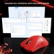 Геймерська бездротова (Bluetooth + 2,4G) зарядною базою Attack Shark X1, PixArt PAW3395PRO, 40000DPI, RED/ЧЕРВОНА (X1-3395PR) - зображення 8