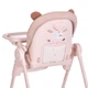 Стульчик для кормления CRYSTAL ME 1037 Bear Pink - изображение 8
