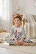 Пижама для мальчика Baykar детская пижамка хлопок р 8 128-134 см 8-9 лет Лев арт 9084-511 Белый - изображение 3