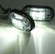 Прямоугольные светодиодные габаритные огни LED 6 диодов 12–24V белого свечения 65×28 мм - изображение 7