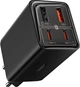 Ładowarka sieciowa Baseus GaN6 Pro 2 x USB-C + 2 x USB-A 65 W Black (6932172644444) - obraz 2