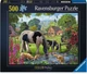 Puzzle Ravensburger Hadlow Ponies 500 elementów (4005555015703) - obraz 1