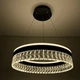 Люстра светодиодная подвесная LUMINARIA CARINA 90W R BLACK/CLEAR 500/1200 APP 220V IP20, LED светильник с пультом ДУ для кухни, спальни, гостиной - изображение 4