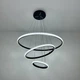 Люстра светодиодная подвесная LUMINARIA JULIE 75W 3R APP 600х1100 BLACK/CLEAR 220V IP20 для кухни, спальни, гостиной - изображение 6
