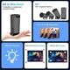 Смарт проектор SMART 4K Projector Ultra HD до 130 дюймів, міні, портативний,HDMI-сумісний, повна підтримка Android та iOS , Bluetooth 5.0, Wi-Fi 6, мультимедійний домашній кінотеатр, чорний - зображення 3