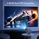 Смарт проектор SMART 4K Projector Ultra HD до 130 дюймів, міні, портативний,HDMI-сумісний, повна підтримка Android та iOS , Bluetooth 5.0, Wi-Fi 6, мультимедійний домашній кінотеатр, чорний - зображення 8