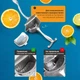 Соковитискач ручний для фруктів із затискачем Hand Juicer універсальний алюмінієвий прес для цитрусових та овочів - зображення 2