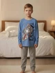 Детская пижама для мальчика Baykar хлопок р 6 116-122 см 6-7 лет арт 9093-207 Голубой - изображение 1
