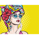Полотно на картоні з контуром Pop Art WOW 1 30х40 бавовна акрил ROSA START - изображение 1
