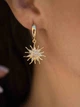 Сережки с солнцем 5439 - изображение 1