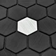 САМОКЛЕЮЧА СТІНОВА Алюмiнiєва ПЛИТКА StikerWall 300Х300Х3ММ Чорна (SW-00001929) - зображення 2