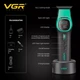 Триммер VGR V-885T GREEN, 4 насадки, LED display - изображение 4