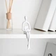 Статуетка MBM HOME "Людина з книгою" DH-ST-26 WHITE біла - зображення 1