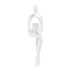 Статуетка MBM HOME "Людина з книгою" DH-ST-26 WHITE біла - зображення 4