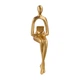 Статуетка MBM HOME "Людина з книгою" DH-ST-26 GOLD золотиста - зображення 4