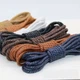 Круглые вощеные шнурки для кожаной обуви FASTLACES P4 Black 150cm - зображення 4