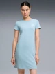 Платье-футболка короткое летнее женское Puma Ess Small No. 1 Logo Slim Dress 68497447 M Seafoam (4069161939563) - изображение 1
