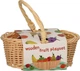 Набір для гри Lobbes фрукти в кошику для пікніка дерев'яний 7510177 (3800966033770) - зображення 1