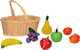 Набір для гри Lobbes фрукти в кошику для пікніка дерев'яний 7510177 (3800966033770) - зображення 2