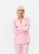 Женская пижамная рубашка Primark Twill Boyfriend Pyjama XXS для дома и сна Розовый (8604) - изображение 2