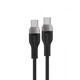 Кабель ACEFAST C11-03 Type-C to Type-C 3A, 60W, 1.2m, nylon + PVC, zinc connectors, Black (6974316280217) (14763) - зображення 3