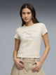 Футболка хлопковая длинная женская Puma Class Graphic Tee 69187687 M Alpine Snow (4069161880643) - изображение 1