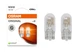 Комплект вказівних ламп розжарювання OSRAM 2825-2BL W5W 12V W2.1X9.5D Blister (2 шт) - зображення 1