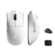 Бездротова ігрова миша MCHOSE K7 Ultra / Три режими підключення / PAW3950 / 42 000 DPI / White Silver - зображення 1