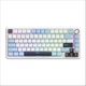 Игровая механическая клавиатура FreeWolf F75 / Три режима подключения / Hot Swappable / Silver Moon Switch / White Blue - изображение 1
