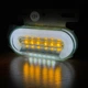 Світлодіодний габаритний LED ліхтар 12 діодів 100×70 мм (12V/24V) білого світіння для причепів і вантажівок - зображення 7