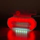 Світлодіодний габаритний LED ліхтар 12 діодів 100×70 мм (12V/24V) червоного світіння для причепів і вантажівок - зображення 7