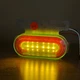Світлодіодний габаритний LED ліхтар 12 діодів 100×70 мм (12V/24V) червоного світіння для причепів і вантажівок - зображення 8