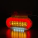 Світлодіодний габаритний LED ліхтар 12 діодів 100×70 мм (12V/24V) червоного світіння для причепів і вантажівок - зображення 9