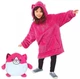 Детская толстовка-плед Huggle Pets Hoodie розовая полиэстер 70% хлопок 30% рост до 140 см унисекс - изображение 3