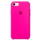 Чохол-накладка Silicone Full case для iPhone 7 Shiny pink яскраво рожевий - зображення 1