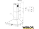 Витяжка купольна WEILOR WK 52 BL - изображение 9