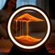 Световая 3D-панорама USB песчаный пейзаж светодиодная настольная лампа черный пластик стекло - изображение 4