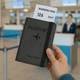 Чехол-портмоне для паспорта черный искусственная кожа с карманами для карт и купюр унисекс - изображение 6