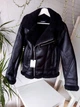 Дубленка куртка Pull&Bear из искусственной черной овчины S арт.7712/557/800 - изображение 5