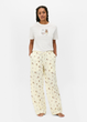 Женские пижамные штаны Primark Wide Leg Pajama Bottoms М для дома и сна Желтый (8639) - изображение 4