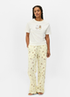 Женские пижамные штаны Primark Wide Leg Pajama Bottoms М для дома и сна Желтый (8639) - изображение 5