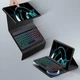 Чохол із Bluetooth - клавіатурою Magnet Flip Cover для Lenovo Idea Tab 2025 з RGB підсвіткою black - зображення 2