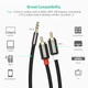 Аудіокабель UGREEN AV116 3.5mm to 2RCA 5m, Black - зображення 7