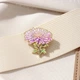 Брошь-значок BROCHE бижутерия Цветы Акварель Хризантема фиолетовая BRGV115048 - изображение 5