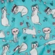 Плед Ardesto Fleece Котики 130x160 см Полиэстер голубой (ART0726PB) - изображение 4