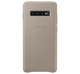 Чохол Leather Cover для Samsung Galaxy S10 Plus (G975) (EF-VG975LJEGRU) Gray - изображение 1