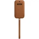 Чохол-кишеня Leather Sleeve with MagSafe для Apple iPhone 12 / iPhone 12 Pro (MHYC3) Saddle Brown - изображение 3