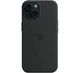 Чохол Silicone Case with MagSafe для Apple iPhone 15 Plus (MT103) Black - изображение 4