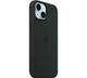 Чохол Silicone Case with MagSafe для Apple iPhone 15 Plus (MT103) Black - изображение 6