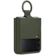 Чохол Silicone Cover with Ring для Samsung Galaxy Flip 4 (F721) (EF-PF721TGEGUA) Khaki - изображение 2
